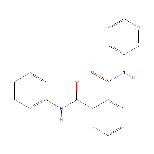 1-N,2-N-diphenylbenzene-1,2-dicarboxamide (CAS: 16497-41-9) - Chemical Structure and Molecular Formula 