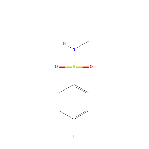 N-ethyl-4-iodobenzenesulfonamide (CAS: 881302-29-0) - Chemical Structure and Molecular Formula 