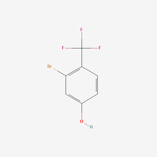 3-bromo-4-(trifluoromethyl)phenol (CAS: 1214385-56-4) - Chemical Structure and Molecular Formula 