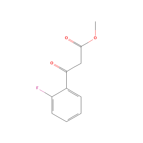 methyl 3-(2-fluorophenyl)-3-oxopropanoate (CAS: 185302-86-7) - Chemical Structure and Molecular Formula 
