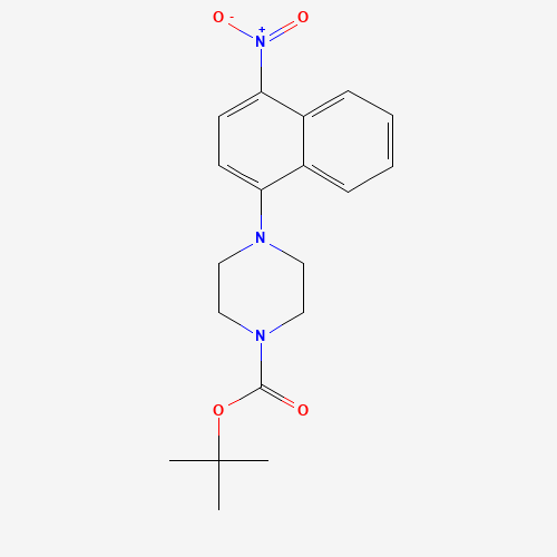 tert-butyl 4-(4-nitronaphthalen-1-yl)piperazine-1-carboxylate (CAS: 193902-83-9) - Chemical Structure and Molecular Formula 