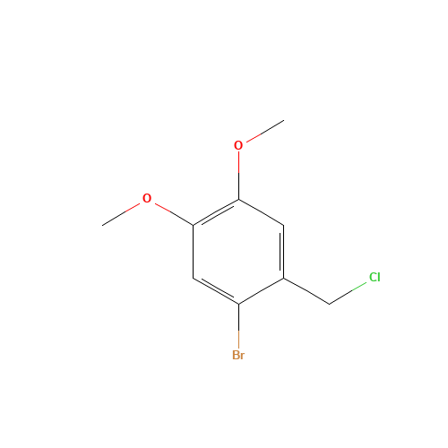 1-bromo-2-(chloromethyl)-4,5-dimethoxybenzene (CAS: 54370-01-3) - Related Chemical Product