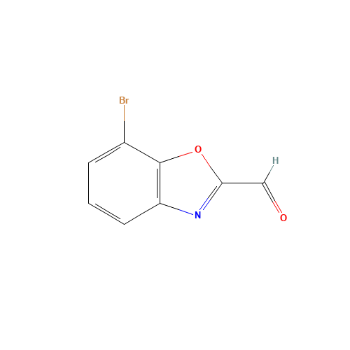 7-bromo-1,3-benzoxazole-2-carbaldehyde (CAS: 944907-44-2) - Chemical Structure and Molecular Formula 