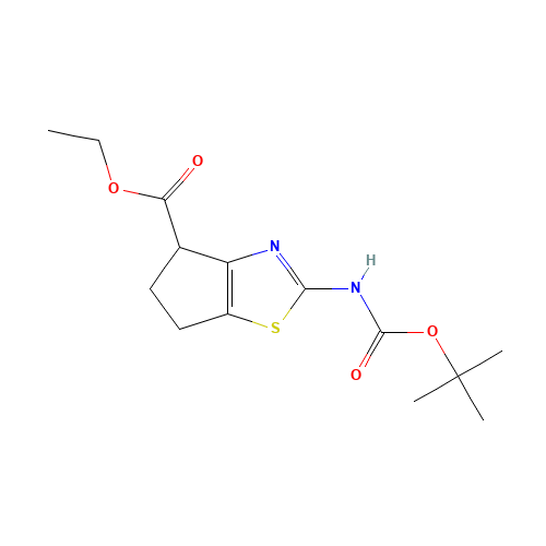 ethyl 2-[(2-methylpropan-2-yl)oxycarbonylamino]-5,6-dihydro-4H-cyclopenta[d][1,3]thiazole-4-carboxylate (CAS: 1190391-82-2) - Related Chemical Product