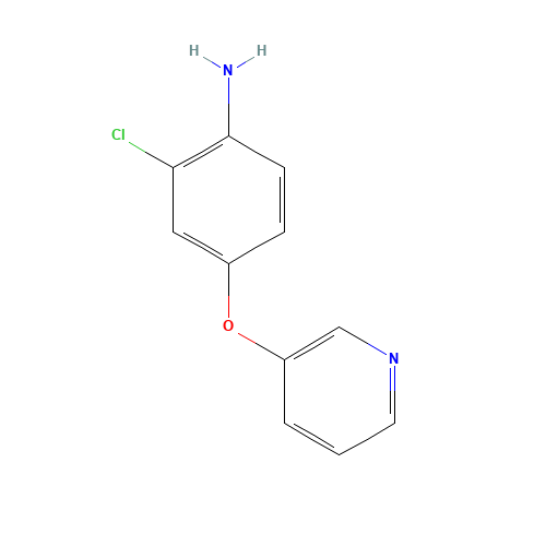 2-chloro-4-pyridin-3-yloxyaniline (CAS: 315227-20-4) - Chemical Structure and Molecular Formula 
