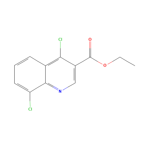 ethyl 4,8-dichloroquinoline-3-carboxylate (CAS: 56824-91-0) - Chemical Structure and Molecular Formula 