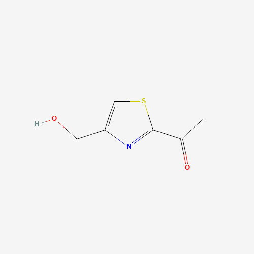 1-[4-(hydroxymethyl)-1,3-thiazol-2-yl]ethanone (CAS: 1202769-64-9) - Chemical Structure and Molecular Formula 