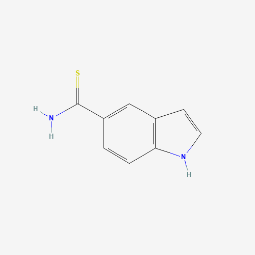 1H-indole-5-carbothioamide (CAS: 114948-09-3) - Chemical Structure and Molecular Formula 