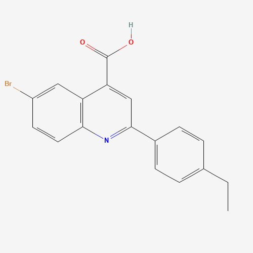 6-bromo-2-(4-ethylphenyl)quinoline-4-carboxylic acid (CAS: 350998-45-7) - Related Chemical Product