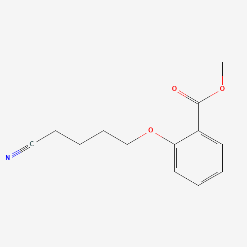 methyl 2-(4-cyanobutoxy)benzoate (CAS: 289651-43-0) - Chemical Structure and Molecular Formula 