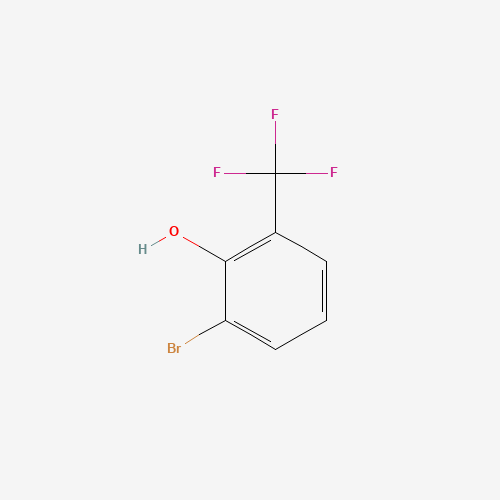 2-bromo-6-(trifluoromethyl)phenol (CAS: 2844-05-5) - Chemical Structure and Molecular Formula 