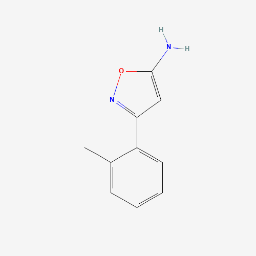 3-(2-methylphenyl)-1,2-oxazol-5-amine (CAS: 86685-96-3) - Chemical Structure and Molecular Formula 