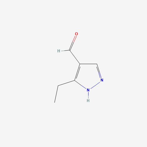 5-ethyl-1H-pyrazole-4-carbaldehyde (CAS: 154926-98-4) - Chemical Structure and Molecular Formula 
