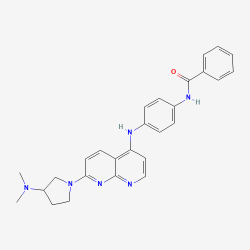 N-[4-[[7-[3-(dimethylamino)pyrrolidin-1-yl]-1,8-naphthyridin-4-yl]amino]phenyl]benzamide (CAS: 1203509-96-9) - Related Chemical Product