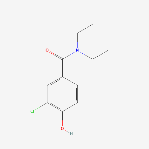 3-chloro-N,N-diethyl-4-hydroxybenzamide (CAS: 27522-98-1) - Chemical Structure and Molecular Formula 