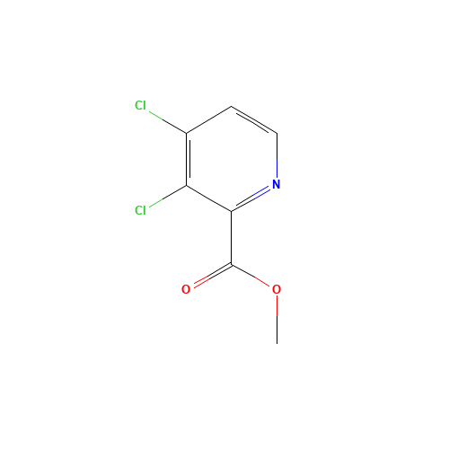 methyl 3,4-dichloropyridine-2-carboxylate (CAS: 343781-52-2) - Chemical Structure and Molecular Formula 