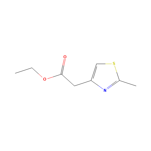 ethyl 2-(2-methyl-1,3-thiazol-4-yl)acetate (CAS: 37128-24-8) - Chemical Structure and Molecular Formula 