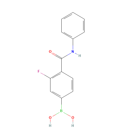 [3-fluoro-4-(phenylcarbamoyl)phenyl]boronic acid (CAS: 874288-40-1) - Related Chemical Product