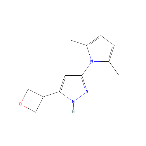 3-(2,5-dimethylpyrrol-1-yl)-5-(oxetan-3-yl)-1H-pyrazole (CAS: 1425932-05-3) - Related Chemical Product