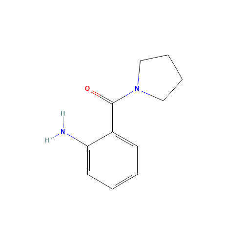 (2-aminophenyl)-pyrrolidin-1-ylmethanone (CAS: 52745-20-7) - Chemical Structure and Molecular Formula 