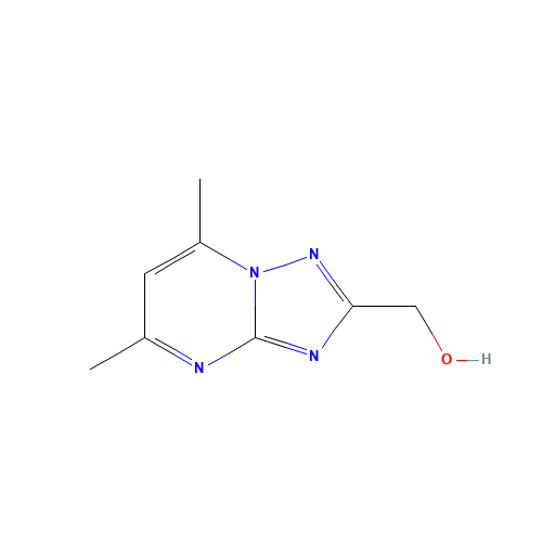 (5,7-dimethyl-[1,2,4]triazolo[1,5-a]pyrimidin-2-yl)methanol (CAS: 54535-00-1) - Chemical Structure and Molecular Formula 
