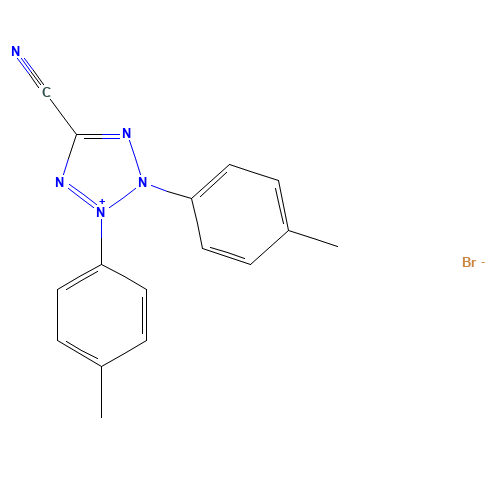 2,3-bis(4-methylphenyl)tetrazol-2-ium-5-carbonitrile;bromide (CAS: 102568-69-4) - Related Chemical Product
