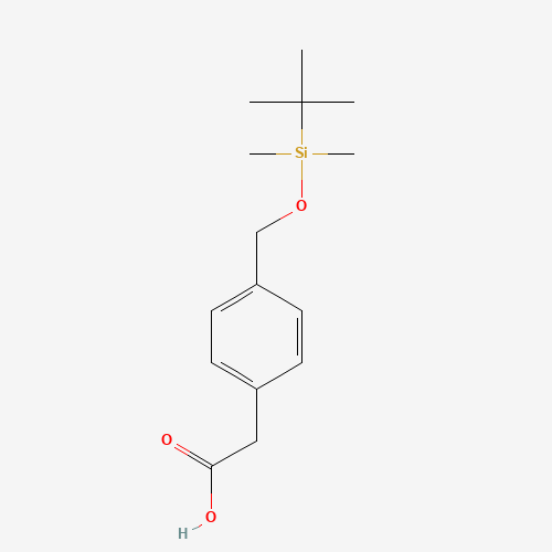 2-[4-[[tert-butyl(dimethyl)silyl]oxymethyl]phenyl]acetic acid (CAS: 886363-54-8) - Related Chemical Product