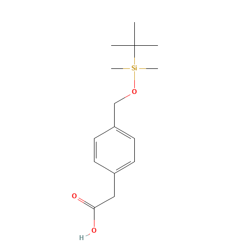 2-[4-[[tert-butyl(dimethyl)silyl]oxymethyl]phenyl]acetic acid (CAS: 886363-54-8) - Related Chemical Product