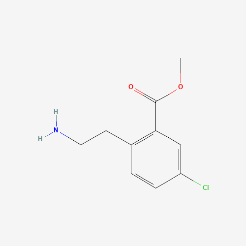 methyl 2-(2-aminoethyl)-5-chlorobenzoate (CAS: 1292209-82-5) - Chemical Structure and Molecular Formula 