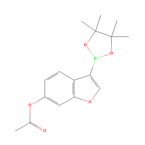 [3-(4,4,5,5-tetramethyl-1,3,2-dioxaborolan-2-yl)-1-benzofuran-6-yl] acetate (CAS: 905971-68-8) - Related Chemical Product