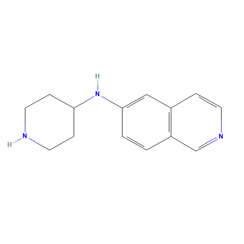 N-piperidin-4-ylisoquinolin-6-amine (CAS: 1036881-19-2) - Chemical Structure and Molecular Formula 