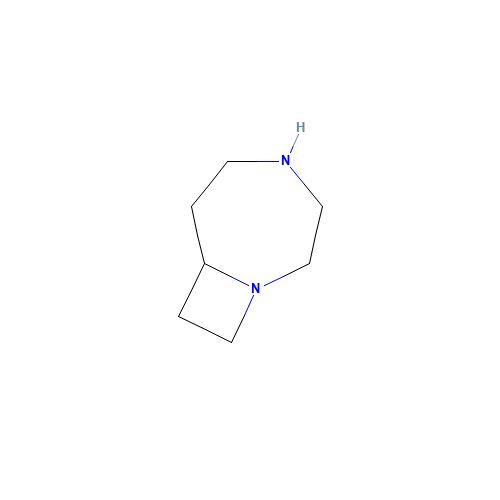 1,4-diazabicyclo[5.2.0]nonane (CAS: 255833-47-7) - Chemical Structure and Molecular Formula 