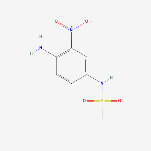 N-(4-amino-3-nitrophenyl)methanesulfonamide (CAS: 76345-45-4) - Chemical Structure and Molecular Formula 