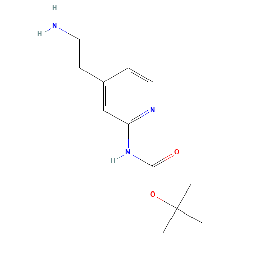 tert-butyl N-[4-(2-aminoethyl)pyridin-2-yl]carbamate (CAS: 190189-67-4) - Related Chemical Product