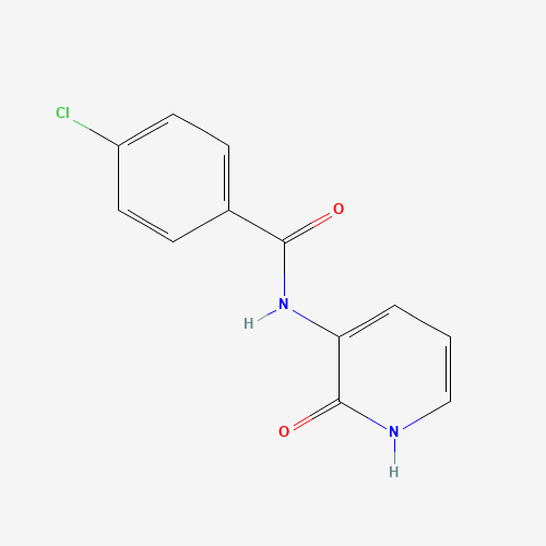 4-chloro-N-(2-oxo-1H-pyridin-3-yl)benzamide (CAS: 52334-69-7) - Chemical Structure and Molecular Formula 
