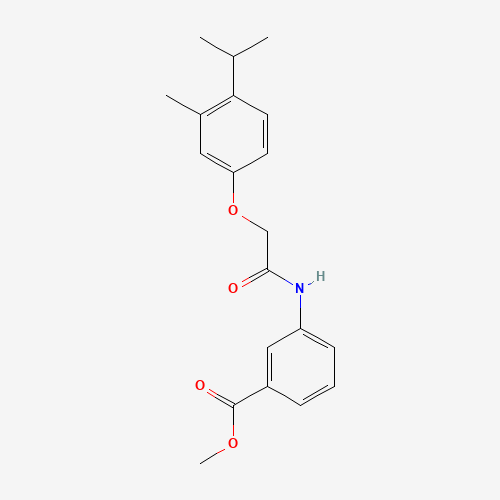 methyl 3-[[2-(3-methyl-4-propan-2-ylphenoxy)acetyl]amino]benzoate (CAS: 430470-37-4) - Related Chemical Product