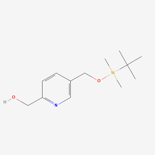 [5-[[tert-butyl(dimethyl)silyl]oxymethyl]pyridin-2-yl]methanol (CAS: 432554-59-1) - Chemical Structure and Molecular Formula 