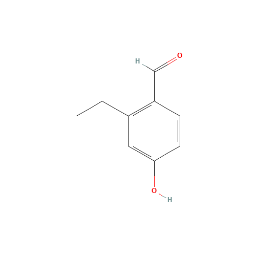2-ethyl-4-hydroxybenzaldehyde (CAS: 532967-00-3) - Chemical Structure and Molecular Formula 
