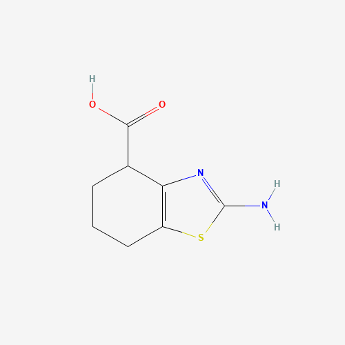 2-amino-4,5,6,7-tetrahydro-1,3-benzothiazole-4-carboxylic acid (CAS: 40440-23-1) - Chemical Structure and Molecular Formula 
