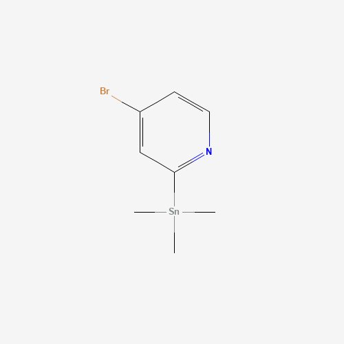 (4-bromopyridin-2-yl)-trimethylstannane (CAS: 1008750-09-1) - Chemical Structure and Molecular Formula 