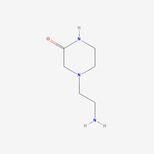 4-(2-aminoethyl)piperazin-2-one (CAS: 145625-71-4) - Chemical Structure and Molecular Formula 