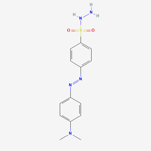 4-[[4-(dimethylamino)phenyl]diazenyl]benzenesulfonohydrazide (CAS: 72565-41-4) - Chemical Structure and Molecular Formula 