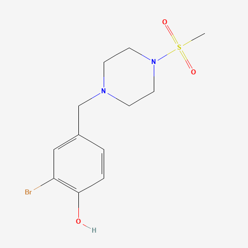 2-bromo-4-[(4-methylsulfonylpiperazin-1-yl)methyl]phenol (CAS: 1370209-56-5) - Related Chemical Product