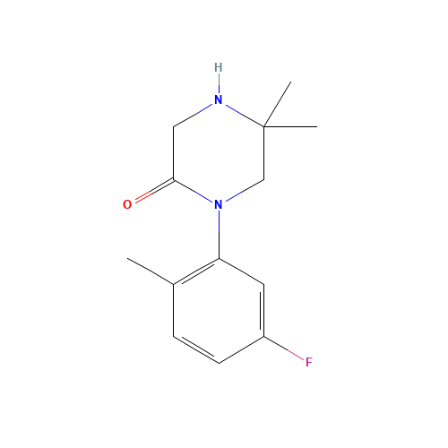1-(5-fluoro-2-methylphenyl)-5,5-dimethylpiperazin-2-one (CAS: 1000050-56-5) - Related Chemical Product