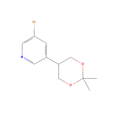 3-bromo-5-(2,2-dimethyl-1,3-dioxan-5-yl)pyridine (CAS: 1272356-91-8) - Related Chemical Product