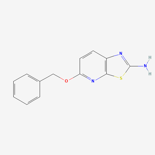 5-phenylmethoxy-[1,3]thiazolo[5,4-b]pyridin-2-amine (CAS: 1192814-00-8) - Chemical Structure and Molecular Formula 