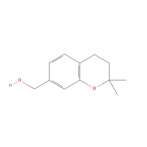 (2,2-dimethyl-3,4-dihydrochromen-7-yl)methanol (CAS: 263903-15-7) - Chemical Structure and Molecular Formula 