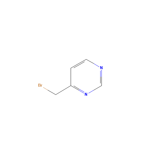 4-(bromomethyl)pyrimidine (CAS: 54198-78-6) - Chemical Structure and Molecular Formula 