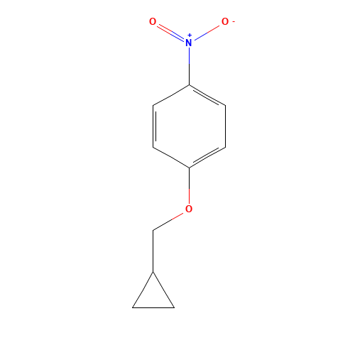 1-(cyclopropylmethoxy)-4-nitrobenzene (CAS: 85002-74-0) - Chemical Structure and Molecular Formula 
