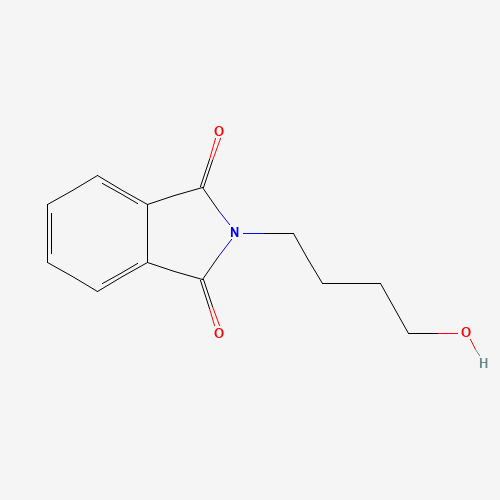 2-(4-hydroxybutyl)isoindole-1,3-dione (CAS: 24697-70-9) - Chemical Structure and Molecular Formula 